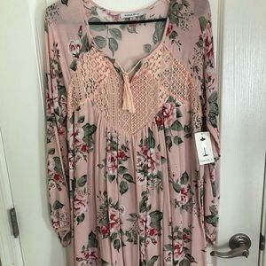 Floral baby doll dress